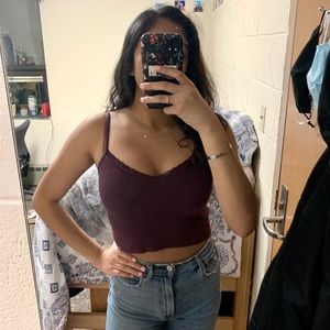 Brandy Melville Rare Purple Nicolette Tank